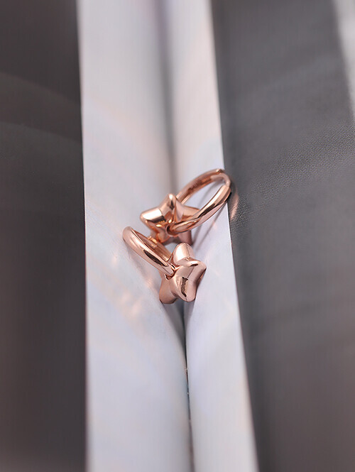 14K 18K 릴타 투웨이 별 귀걸이(분리형)