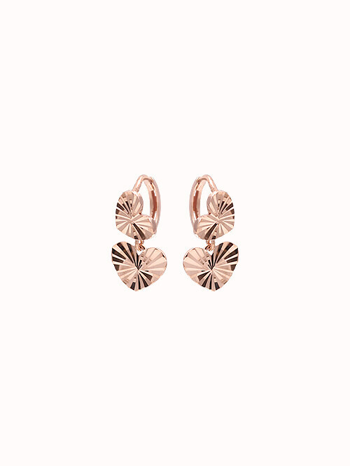 14K 18K 로덴 투 하트 귀걸이