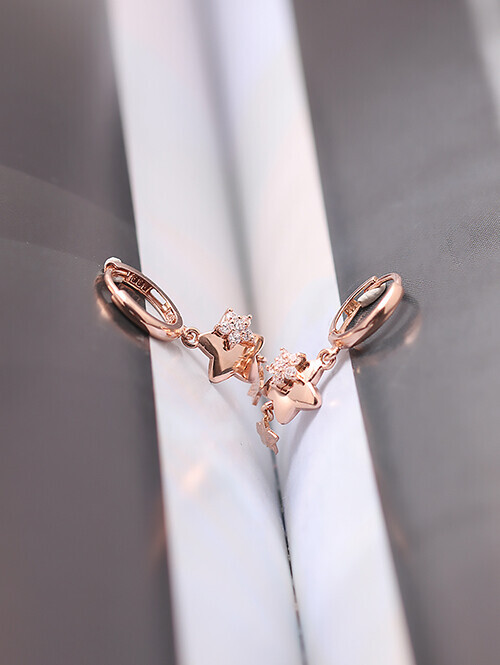 14K 18K 스타리 귀걸이