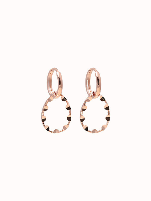 14K 18K 세핀 미니전구 라운드 귀걸이