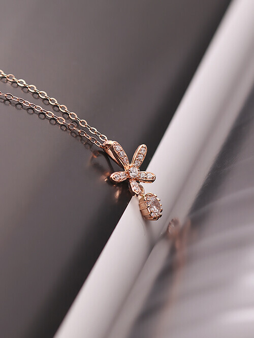 14K 18K 레이링 플라워 펜던트 (체인별도상품)