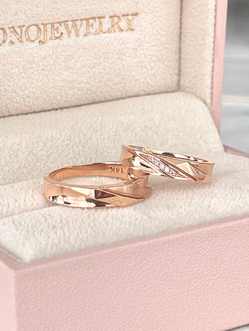 14K,18K 에이미 컷팅 라인 커플링