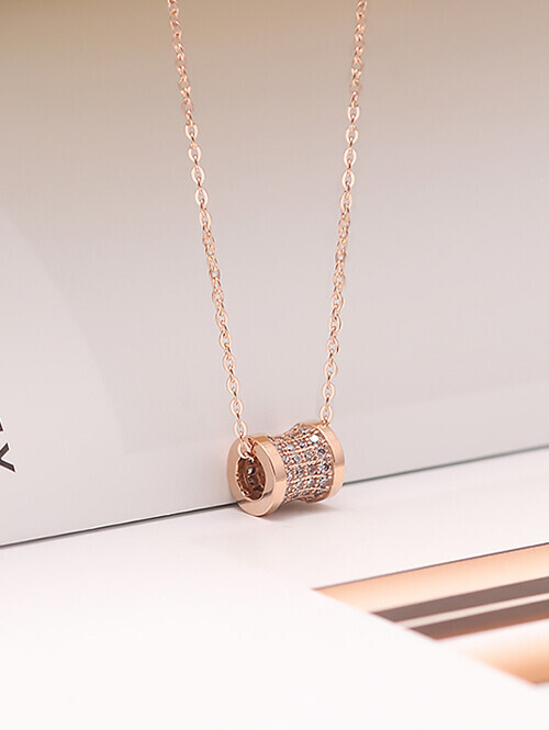 14K 18K 까멜리에 목걸이