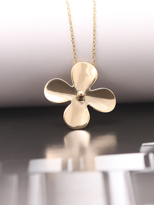 14K 18K 크로바 빅 플라워 펜던트 (체인별도상품)