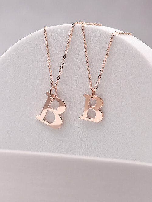 14K 18K 이본 B 펜던트(소,대 사이즈) (체인별도상품)