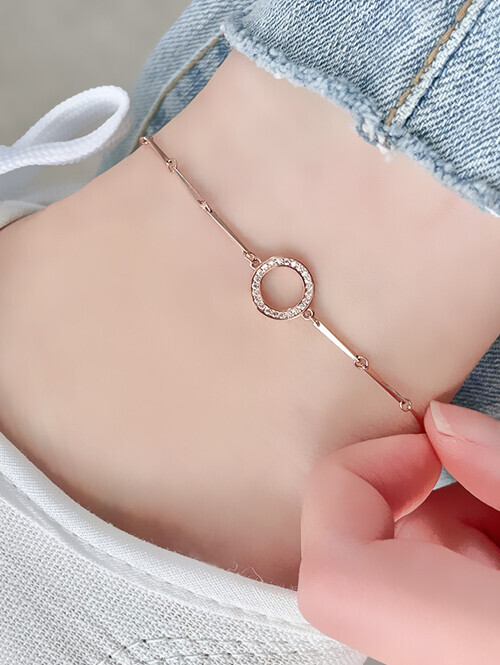 14K 18K 댓츠 스틱 써클 발찌