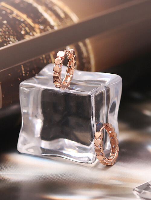 14K 18K 에드나 하트라인 링 귀걸이