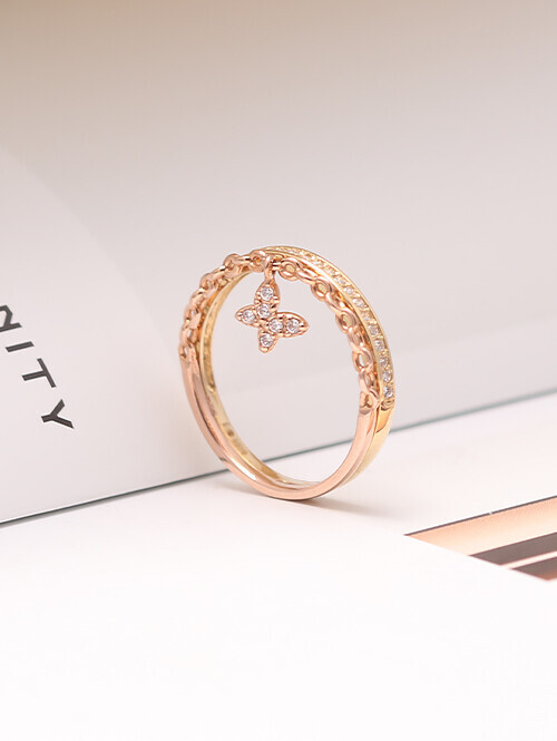 14K 18K 달콤 두줄 반지