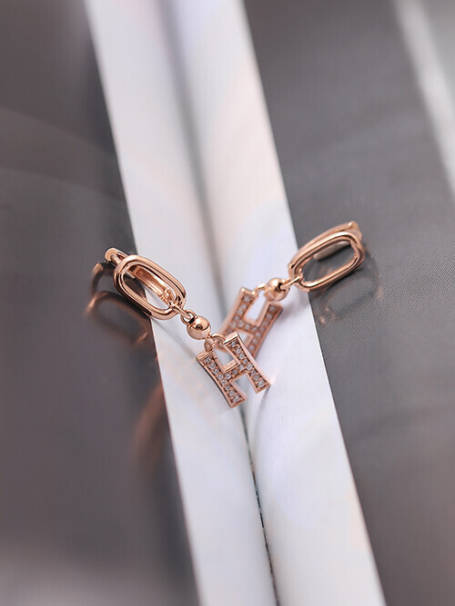 14K 18K 힐데트 H 클립볼 귀걸이