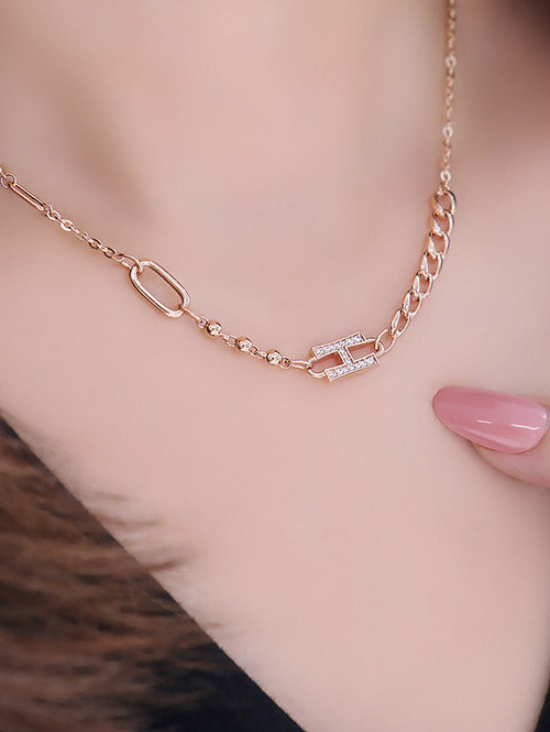 14K 18K 힐데트 H 체인볼 목걸이