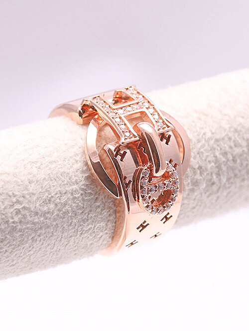 14K 18K H 프렌치 반지