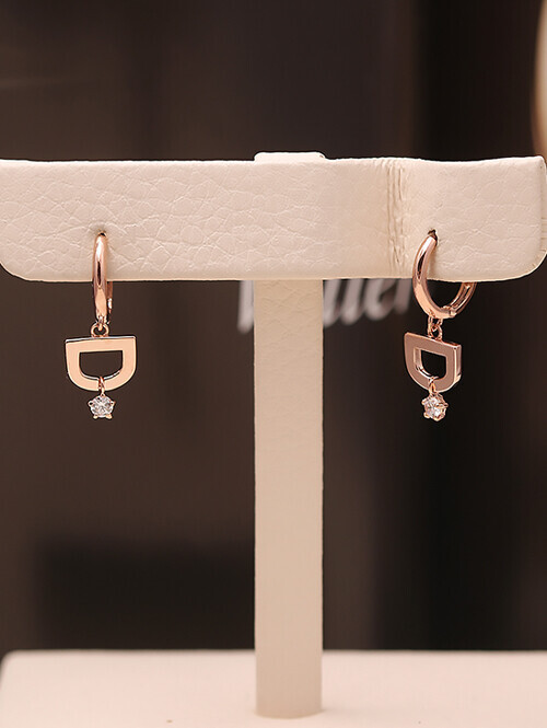 14K 18K 러번 D 귀걸이