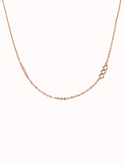 14K 18K 벤더 원통스틱 체인 레이어드 목걸이