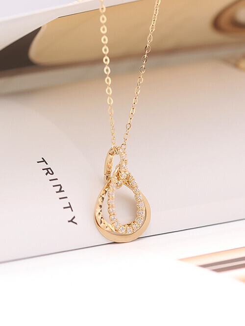 14K 18K 트리플 블링 물방울 펜던트 (체인별도상품)