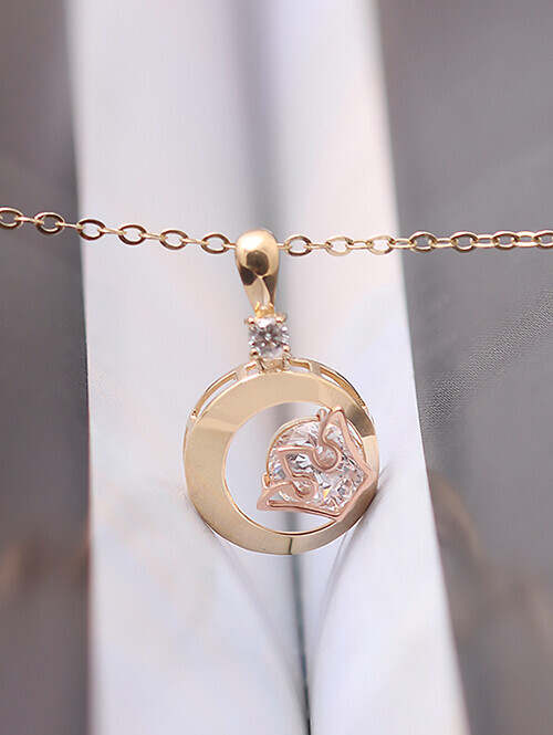 14K 18K 코링 써클인 크라운 펜던트 (체인별도상품)