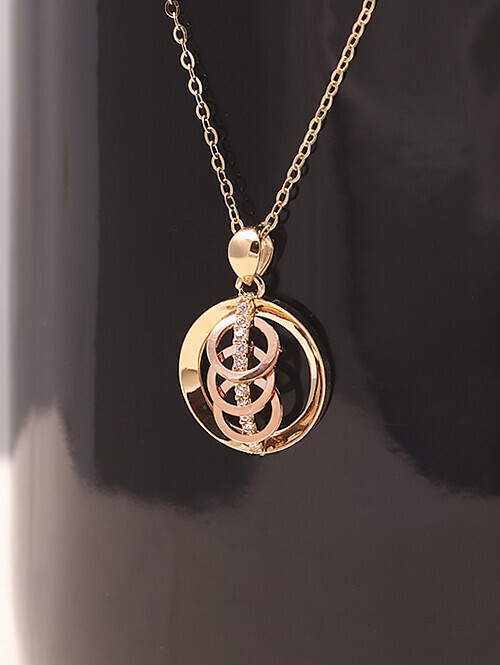 14K 18K 도렌 쓰리 써클링 펜던트 (체인별도상품)