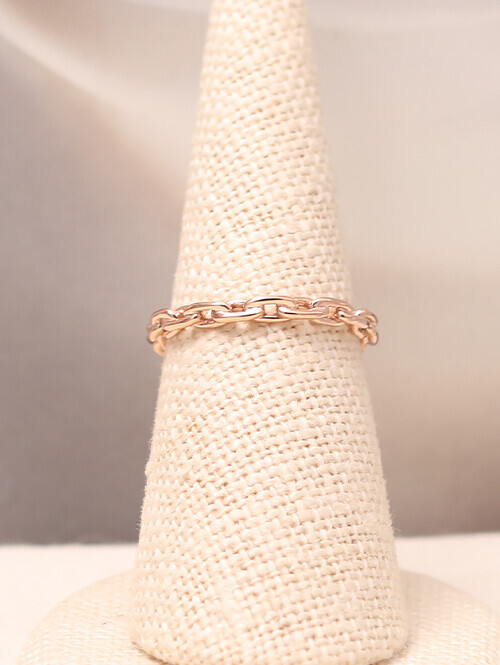 14K 18K 켈링 심플 체인 반지