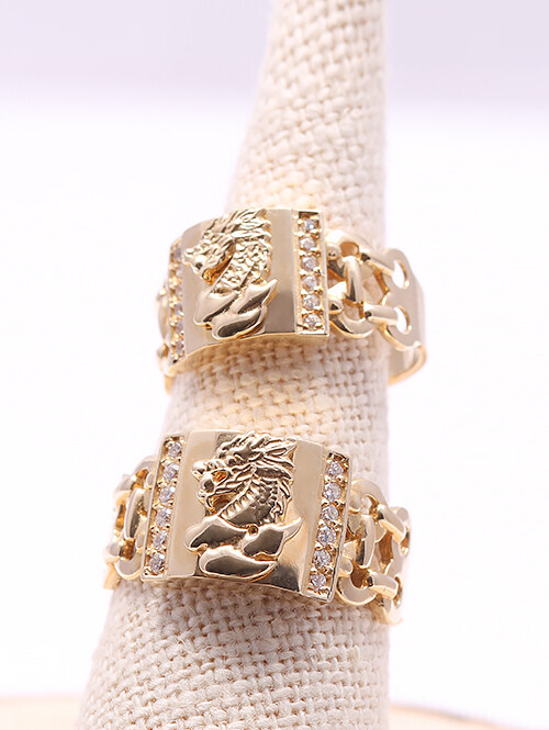 14K 18K 트윈 용반지 [소],[대]