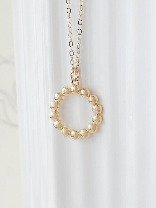 14K 18K 버블버블 써클 볼 펜던트 (체인별도상품)