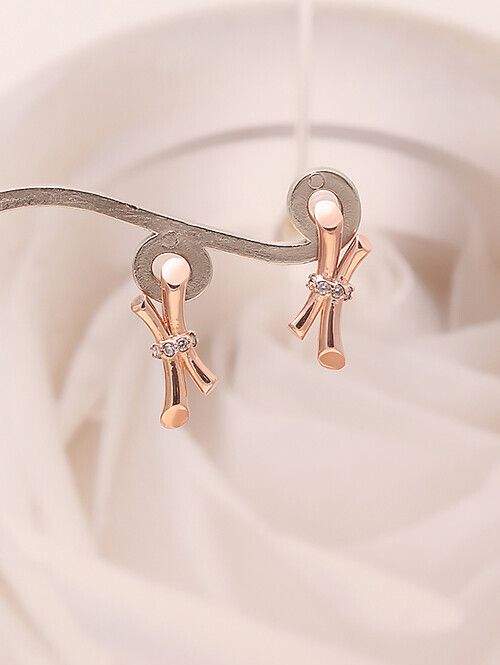 14K 18K 이르마 매듭 라운드 귀걸이