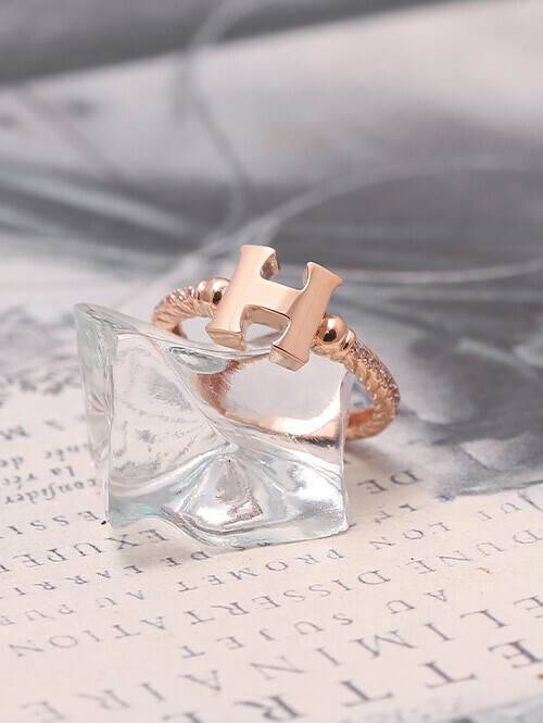 14K 18K 센테넬 H 로프 큐빅링 반지