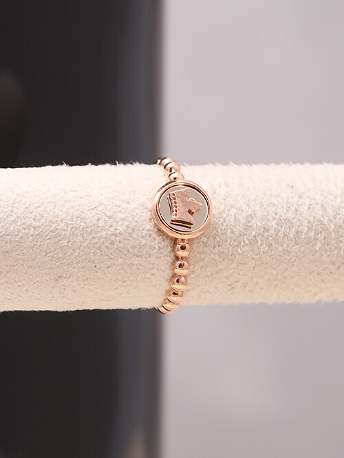 14K 18K 스퓌니 왕관 투톤 반지