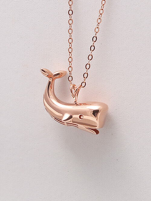 14K 18K 벨루가 고래 펜던트 (체인별도상품)