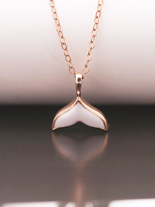 14K 18K 제이니 에폭시 고래꼬리 펜던트 (체인별도상품)