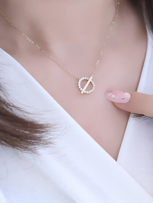 14K 18K 크리스틴 목걸이