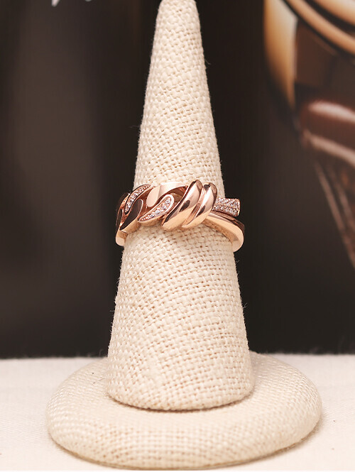 14K 18K 프로방스 매듭 꼬임 반지