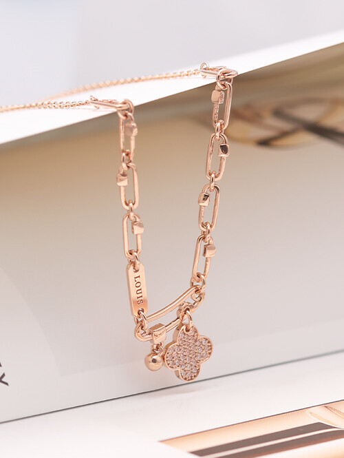 14K 18K 클립 클로버 루이스 목걸이