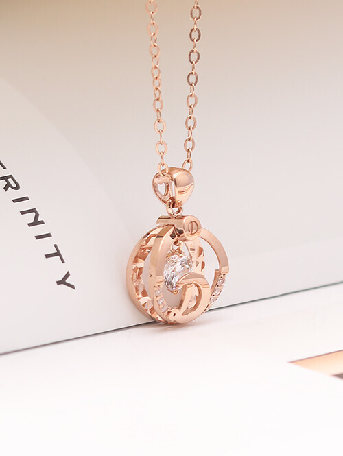 14K 18K 데지안 D 써클 펜던트 (체인별도상품)