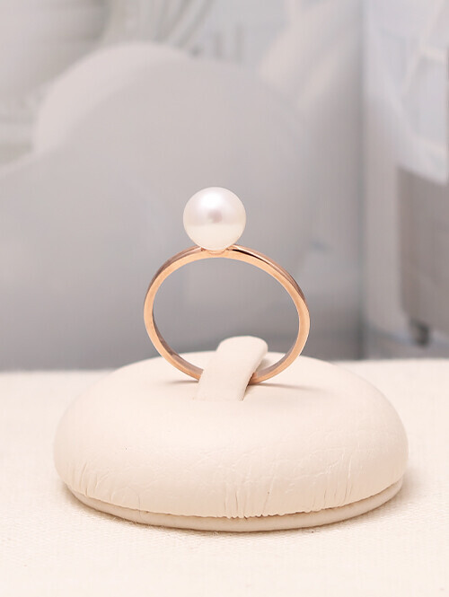 14K 18K 뉴크로 베이직 담수진주 링반지