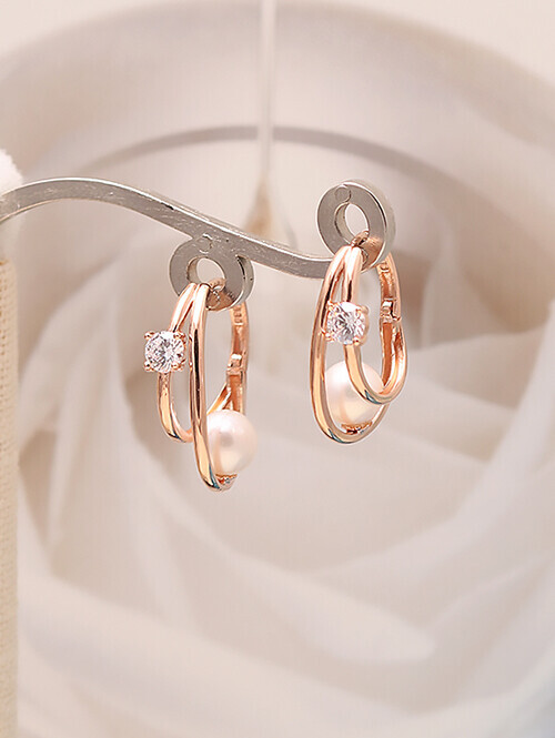 14K 18K 넨마 담수진주 투링 귀걸이