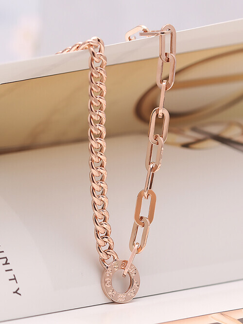 14K 18K 별자리 로마써클 언발 목걸이