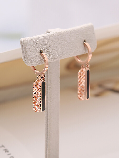 14K 18K 모아리 컷팅 라운드 에폭시 귀걸이