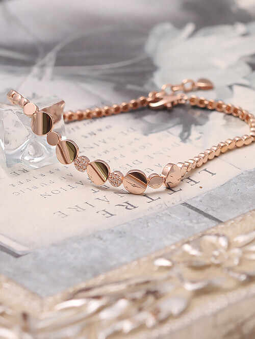 14K 18K 에르도 써클 스틱팔찌