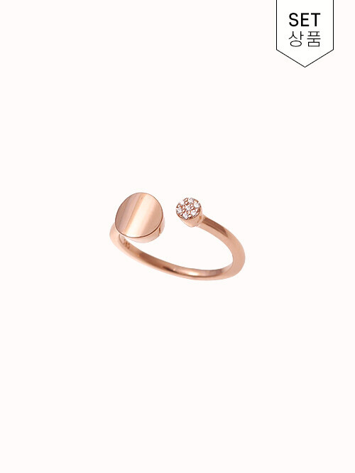 14K 18K 에르도 큐빅써클 오픈링반지