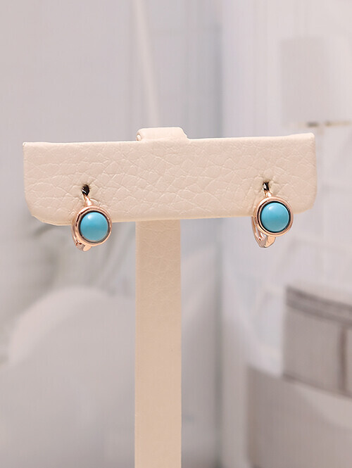 14K 18K 원포인트 미니터키석 귀걸이