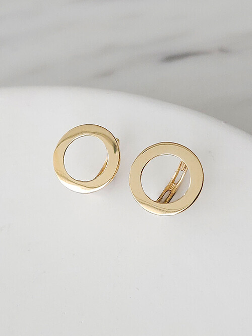 14K 18K 도넛 귀걸이