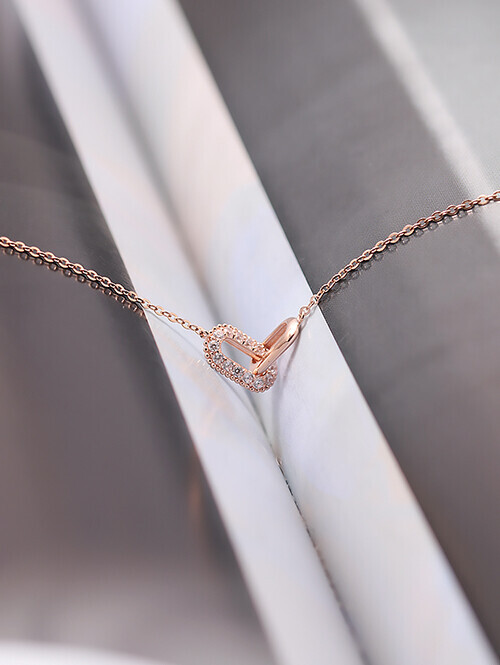 14K 18K 케비 믹스클립 일체형 목걸이