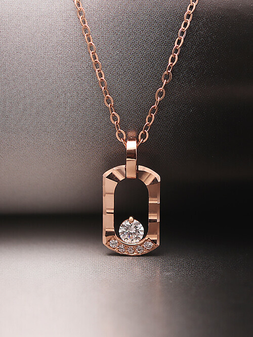 14K 18K 레느디 라운드 큐빅컷팅 펜던트 (체인별도상품)