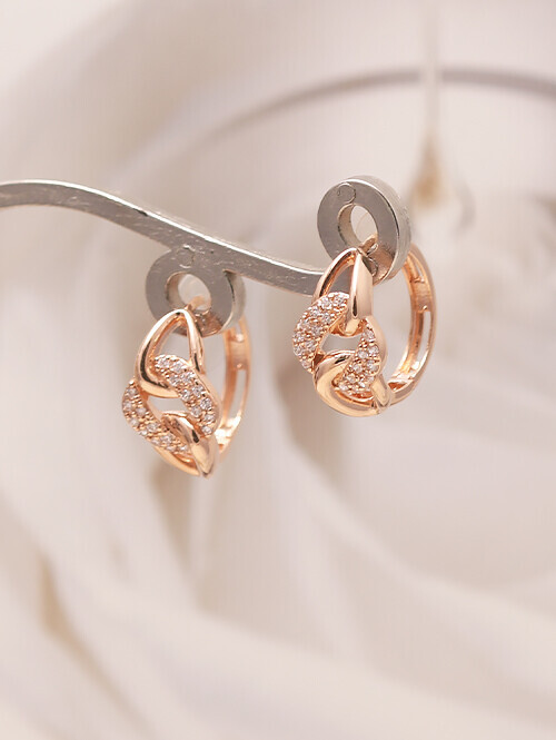 14K 18K 루디메르 써클 체인링 귀걸이