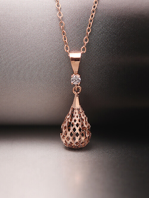 14K 18K 에드리스 메쉬 티어스 드롭 펜던트 (체인별도상품)