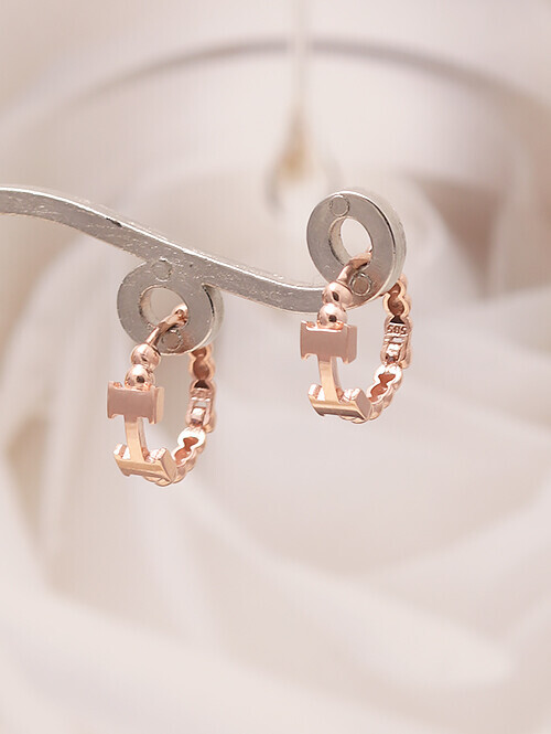 14K 18K 헤르진 H 볼귀걸이