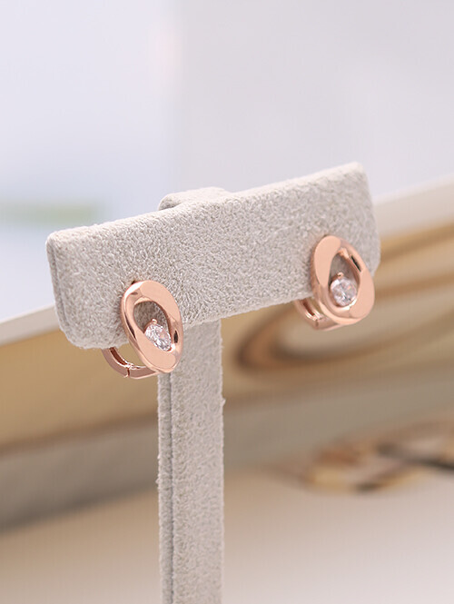 14K 18K 마릿 원체인 데일리 큐빅 귀걸이