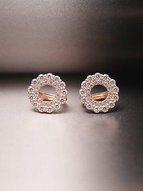 14K 18K 뷸라 레이스 플라워 귀걸이