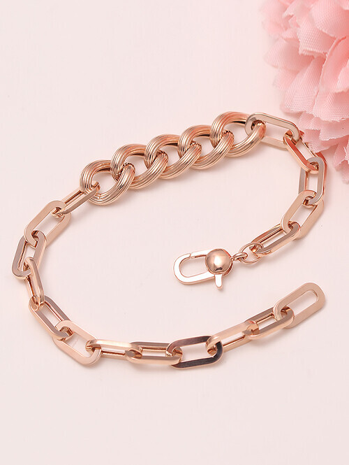 14K 18K 파블라 볼륨 체인 팔찌