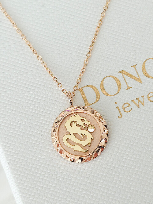 14K 18K 드래곤 여의주볼 용 목걸이 (소사이즈)