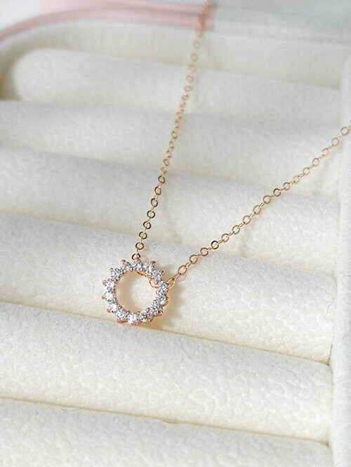 14K 클로링 써클 목걸이